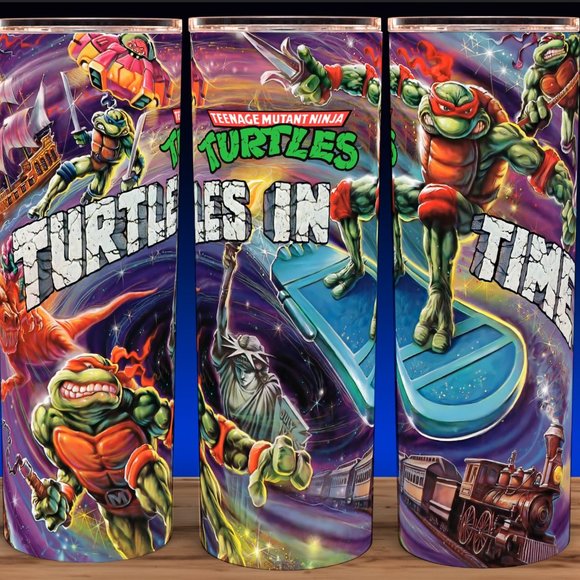 - TMNT Teenage Mutant Ninja Turtle Turtles in Time Cup Mug Tumbler - Picture 1 of 3
